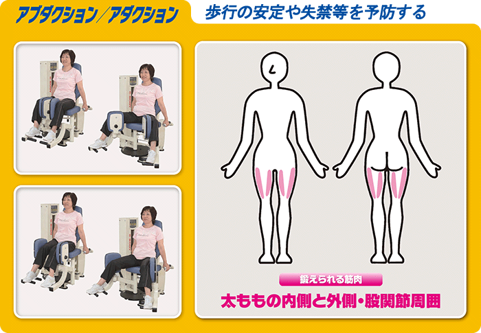 ウェイトスタックマシン アブダクション/アダクション