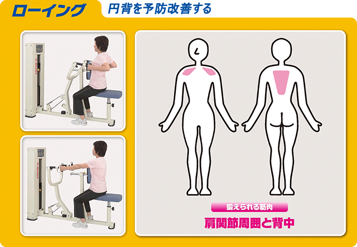 ウェイトスタックマシン ローイング